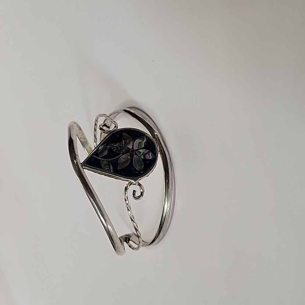 Vintage precious stone Mexico sterling silver  bracelet